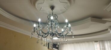Pastel dəstləri: Çılçıraq, 8 lampa, Şüşə