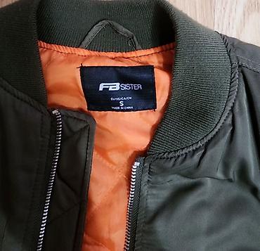 ust geyimləri: Unisex bomber gödəkçə – - Rəng: xaki (zeytun yaşıl) - Daxili: parlaq — 8