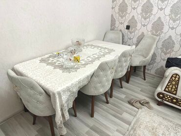 Masalar: TƏCİLİ!!!! Yeni kimi 6stullu masa dəsti koclə bagli satilir,acilir