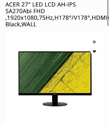 Монитор, Acer, Б/у, LED, 27" - 28"