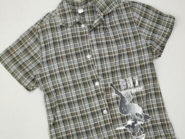 legginsy 5 10 15: Shirt 10 years, condition - Very good, pattern - Cell, color - Grey