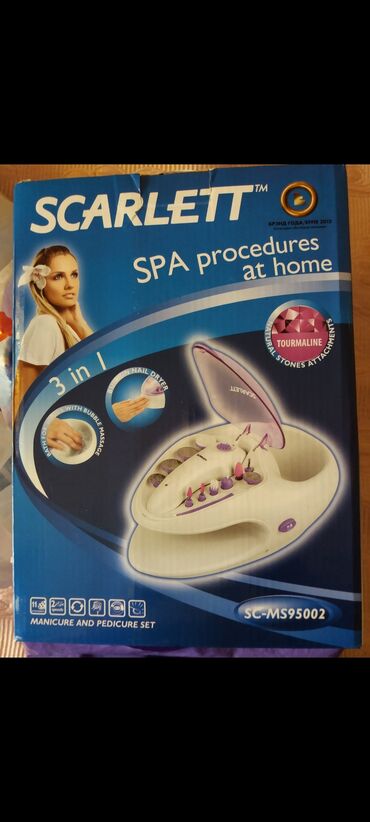Lazer aparatları: Scarlett SC-MS95002 – evdə SPA prosedurları üçün 3‑ü 1‑də manikür və