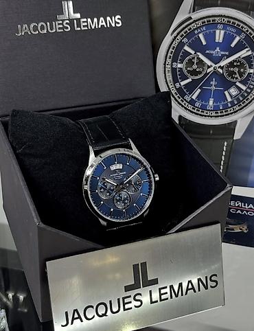 Кол сааттар: Jacques Lemans Chronograph мужские наручные часы новые отличный — 1
