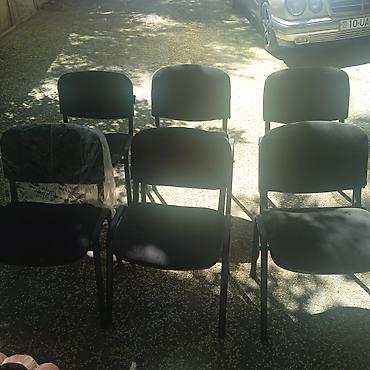 Ofis mebeli: Ofis/konfrans stulları dəsti 6 ədəddir hamısı bir yerdə bu qiymətə — 1