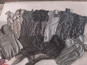 nike command: Ženska večernja/party garderoba – lot haljina i tunika (crna i srebrna — 2