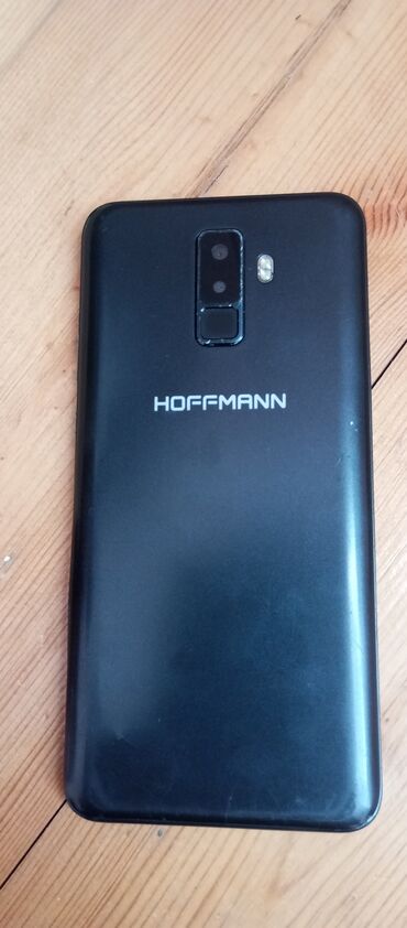 bərdə telefon: Hoffmann, 16 GB, rəng - Qara, Qırıq, Barmaq izi, İki sim kartlı