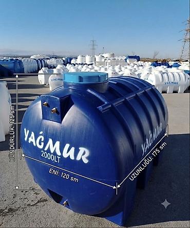 bacoklar: Bak, Plastik, 2000 l l, Yeni, Pulsuz çatdırılma, Rayonlara çatdırılma — 1