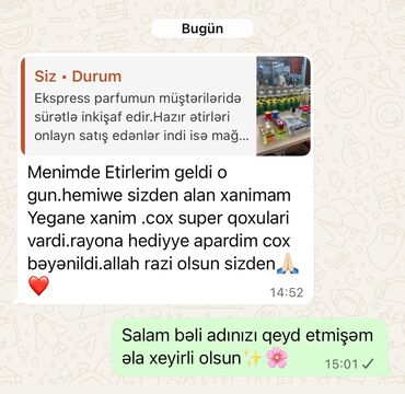 Ətriyyat: Məhsul: Parfüm yağları və flakonlarda hazır ətirlər Təsvir: - Geniş — 12