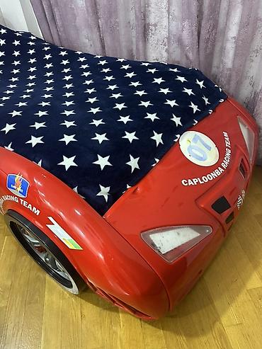 Детская мебель: Uşaq maşın-çarpayı – qırmızı “race car” dizaynı - Material: möhkəm — 4