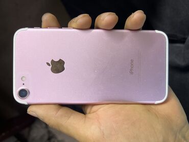 iphone 7 цена в бишкеке бу: IPhone 7, Б/у, 128 ГБ, Розовый, Чехол, 78 %