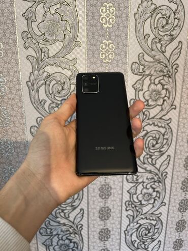 Samsung: Samsung Galaxy S10 Lite, 128 GB, rəng - Qara, Zəmanət, Barmaq izi, İki sim kartlı