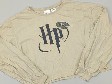 czarny ażurowy sweterek: Sweatshirt, H&M, 14 years, 146-152 cm, condition - Very good