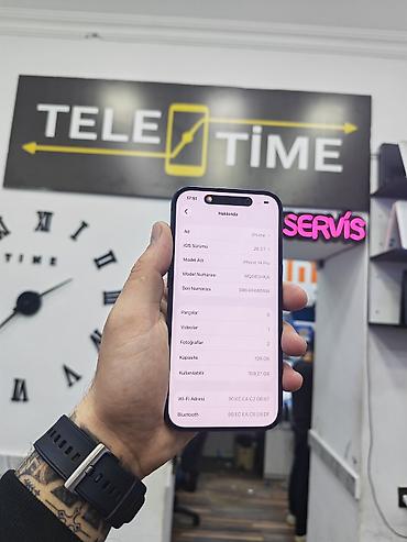apple ipod touch: IPhone 14 Pro, 128 GB, Blue Titanium, Zəmanət, Simsiz şarj, Face ID — 3