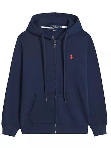 батник серый мужской: Худи на молнии Polo Ralph Lauren - Модель: классическое худи с — 4