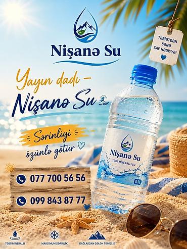 Su: Nişanə Su və Alva Su – 19 litr təmiz, qazsız içməli su bidonları — 5