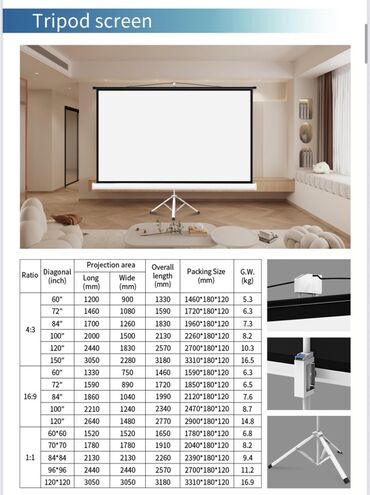 Proyektorlar: Yeni Stasionar Proyektor Ünvandan götürmə, Pulsuz çatdırılma, Ödənişli çatdırılma — 4