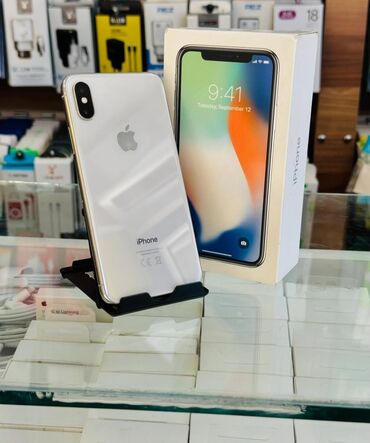 ayfon x qiyməti: IPhone X, 256 ГБ, Серебристый, Гарантия