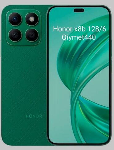 samsung je 1: Honor X8b, 128 GB, rəng - Yaşıl