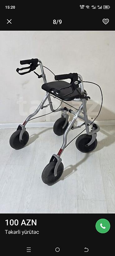 Təkərli yürütəc – 100 AZN - 4 təkərli rollator tipli yürütəc -