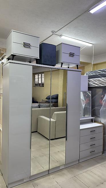 Спальные гарнитуры: Спальный гарнитур, Новый, Двуспальная кровать, Шкаф, Комод, МДФ, Бесплатная доставка at lalafo.kg — 1 Спальные гарнитуры: Спальный гарнитур, Новый, Двуспальная кровать, Шкаф, Комод, МДФ, Бесплатная доставка — 1