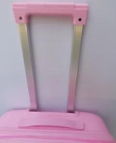 Putni koferi i torbe: Tvrdi kofer na točkiće – ružičasti - Materijal: čvrsta ABS/plastika — 6