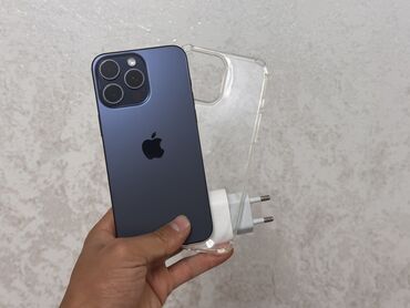 айфон 6 жалал абад: IPhone 15 Pro Max, Колдонулган, 256 ГБ, Blue Titanium, Заряддоочу түзүлүш, Коргоочу айнек, Кабель, 86 %