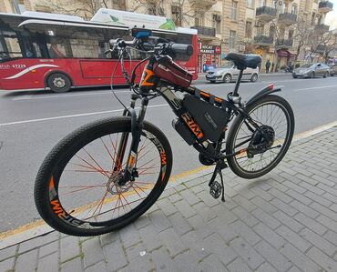 29 luq velosiped satilir: İşlənmiş Elektrik velosipedi Strim, 29", sürətlərin sayı: 21, 750 < Vt, Ünvandan götürmə, Ödənişli çatdırılma