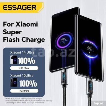 Kabellər: Kabel Xiaomi, Type C (USB-C), Yeni — 10