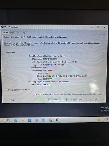 22 ekran monitor: Noutbuk + aksesuarlar Texniki göstəricilər: - Prosessor: Intel Core — 2