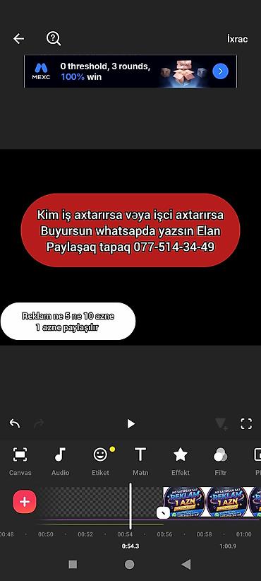İş: Iş axtarırsan və ya işci axtarırsan yazın bize elan yerləşdirib biz — 1