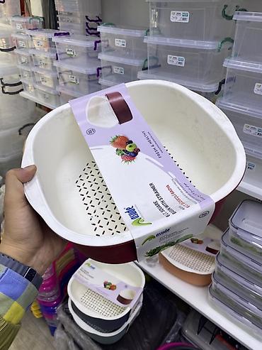 вишневая: Емкость Asude 6 L с дуршлагом (Square Basin with Strainer) - Объем: 6 — 2