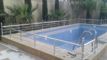 Pilləkən məhəccərləri: Alminum məhəccər.balkon üstü alminum məhəccər 38 azn den başlayan — 14