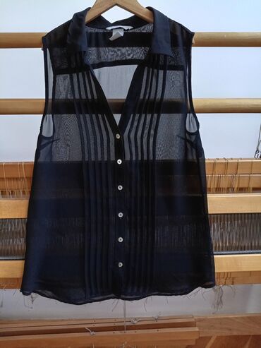 Bluze: H&M, XS (EU 34), Viskoza, Jednobojni, bоја - Crna — 10