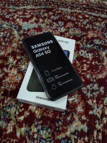 Samsung A54, Новый, 256 ГБ, цвет - Черный, 2 SIM