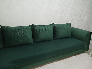 divan kreslo satilir: Künc divan, Qonaq otağı üçün, Vеlur parça — 6