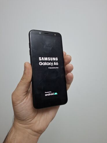 Samsung: Samsung Galaxy A6, 32 GB, rəng - Qara, Barmaq izi — 1