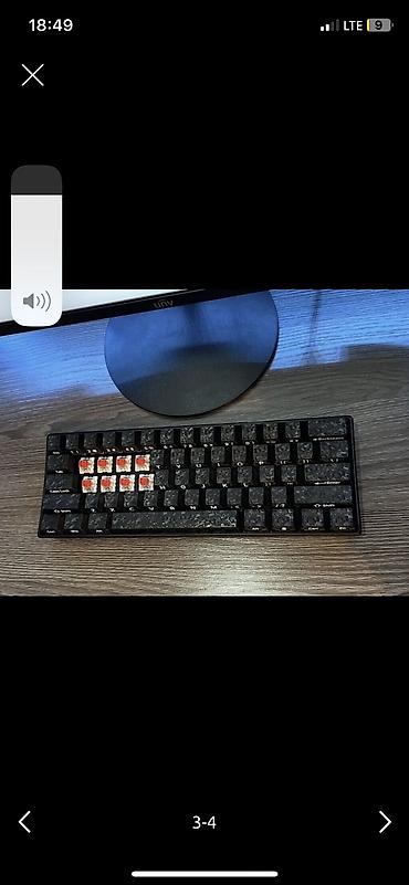 механическая клавиатура hyperx: Клавиатура, Механическая, Проводное подключение, Размер: 60% — 1