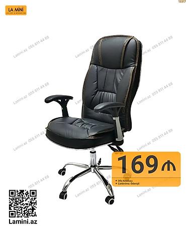 Ofis mebeli: Ofis kreslosu - Material: yüksək keyfiyyətli eko‑dəri üzlük, möhkəm — 1