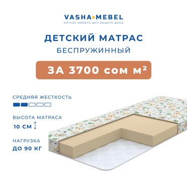 люлька качалка: Детский матрас, Новый, Пенополиуретан, Беспружинный