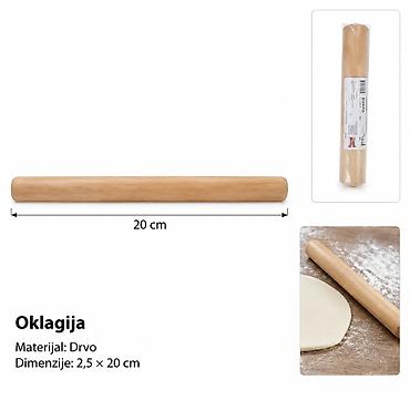 KMT Oklagija sa rotirajućim valjkom 5404584 Drvena oklagija sa