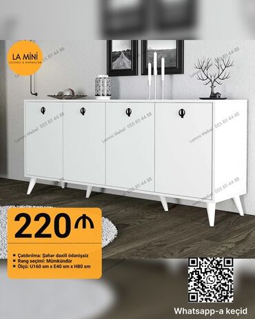 Uşaq masaları: Yeni, Açılan, 4 qapılı Düz dolab, Servant, Azərbaycan