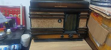 gramofon satilir: Antik radiola Minsk P7 lampalı radiolar 1953ci il qrammofon kombinə — 3