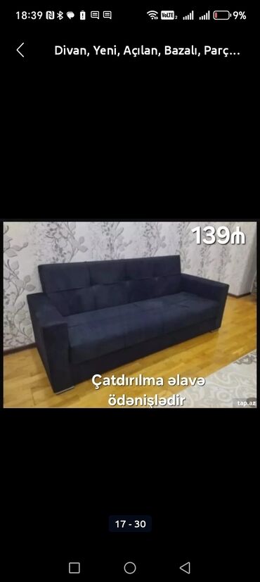 Divanlar: Divan, Yeni, Açılan, Bazalı, Parça, Rayonlara çatdırılma — 24