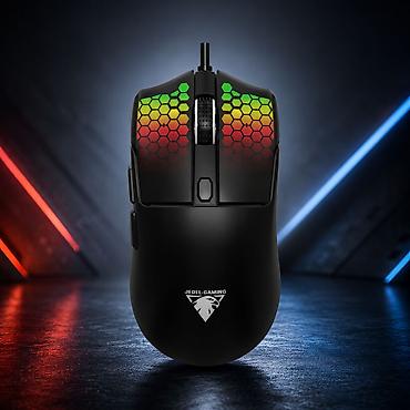 JEDEL-GAMING GM693 – 6D RGB işıqlandırmalı oyun siçanı + Böyük mouse