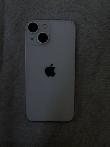 Apple iPhone: IPhone 13 mini, Б/у, 128 ГБ, Белый, Зарядное устройство, Защитное стекло, Чехол, 67 %