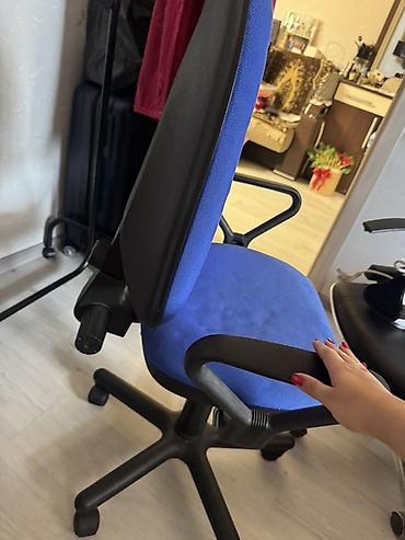 Ofis kresloları – 2 ədəd 1) Parça örtüklü model - Rəng: mavi -