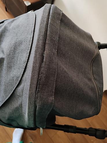 Kolica za bebe: Bebetto dečija kolica 3u1, tamno siva– auto sedište jaje-sinteza — 4