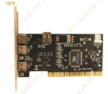 firewire: FIREWIRE CARD PCI 400Mbps INTEX 1394 - Fire Wire IEEE 1394 чипсет
