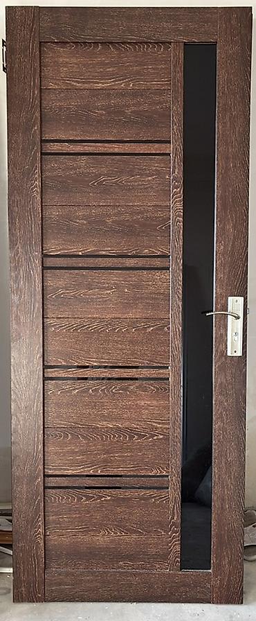 mdf plintus: Taxta interyer qapısı – modern dizayn - Material: ağac teksturalı — 2