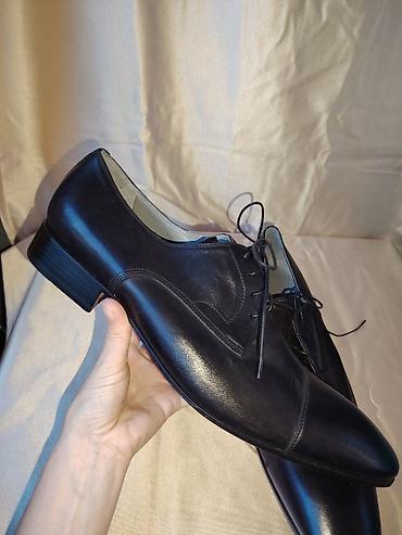 a1 kapsule: Muške elegantne cipele – crne, kožne, Oxford cap-toe UG 31cm - — 3